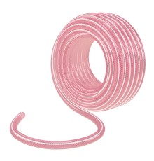 Шланг эластичный 3/4", 25 м, прозрачный розовый Palisad Шланг эластичный 3/4", 25 м, прозрачный розовый Palisad