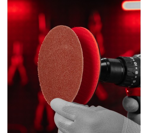 Круг абразивный на ворсовой подложке под 