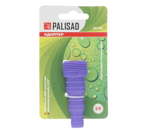 Адаптер пластмассовый, 3/4, внешняя резьба, переходное соединение Palisad
