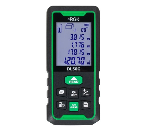 Лазерный дальномер RGK DL70G (с поверкой) - зеленый луч Лазерный дальномер RGK DL70G (с поверкой) - зеленый луч