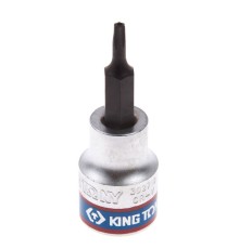 Насадка (бита) торцевая 3/8", Torx, T10, L = 50 мм, с отверстием KING TONY 302710