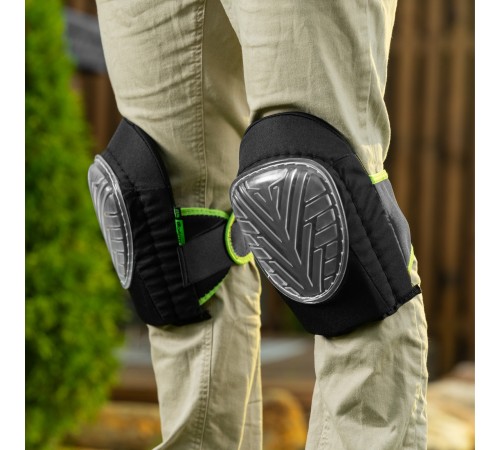 Наколенники с рифленой PVC накладкой, водонепроницаемые, вставка из EVA с гелевой подушкой// Сибртех