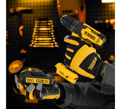 Дрель-шуруповерт аккумуляторная CDQ-20, Li-Ion, 20 В// Denzel