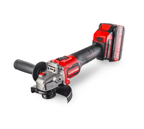 RUNTEC RT-AG1100T Шлифмашина угловая аккумуляторная RUNTEC TECHNIC 125 мм, 20В, 2*4Ач, 1100Вт