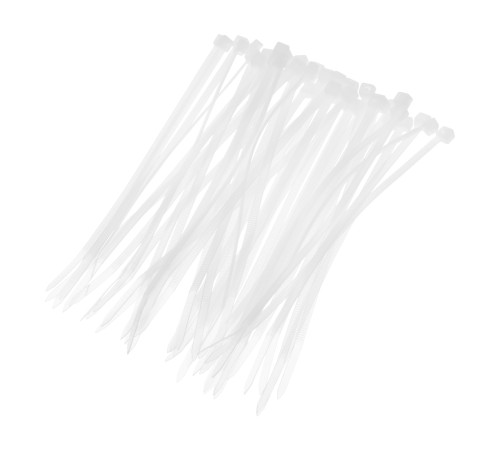 Хомуты, 150 х 3.6 мм, пластиковые, белые, 100 шт Сибртех