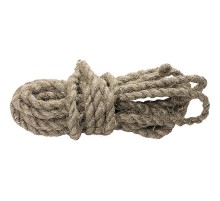 Веревка льнопеньковая, D 12 мм, L 10 м, крученая Сибртех