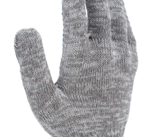 Перчатки трикотажные, х/б, 200 пар, ПВХ точка, 4 нити, 10 класс Сибртех