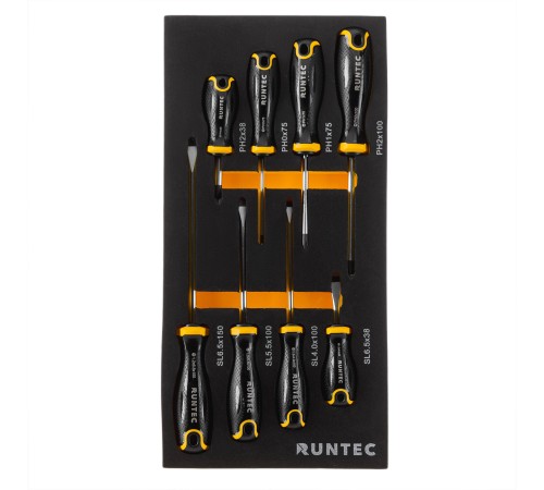 RUNTEC RT-SD1E8 Набор отверток RUNTEC S2 в ложементе EVA, 8 предметов