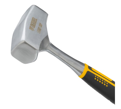 Кувалда 1,5 кг, цельнометаллическая, двухкомпонентная рукоятка Denzel
