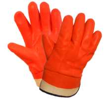 Перчатки Пламя МБС морозоустойчивые полный облив ПВХ манжет крага (12пар)