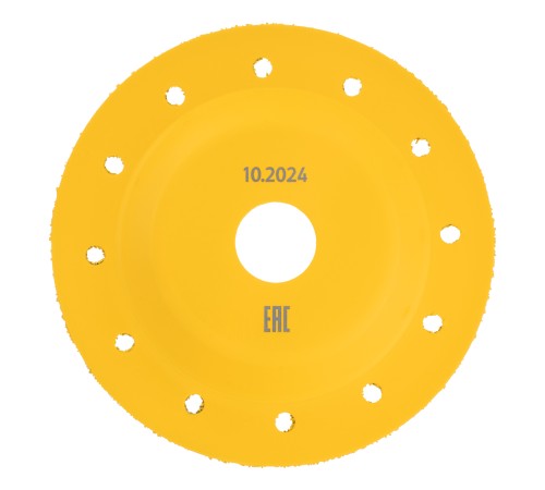 Чашка твердосплавная зачистная,125 мм, Плоская, мелкое зерно #32// Denzel