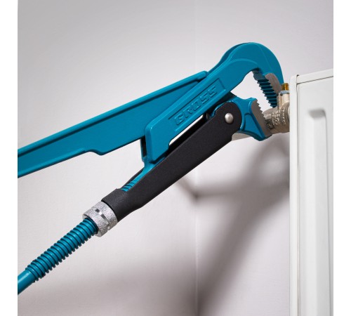 Ключ трубный рычажный 2, №3, цельнокованый, CrV, тип 