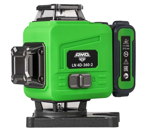 Лазерный уровень AMO LN 4D-360-2 с зеленым лучом Лазерный уровень AMO LN 4D-360-2 с зеленым лучом