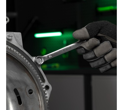 Набор ключей комбинированных 6-19 мм, 8 шт., CrV, матовый хром Stels