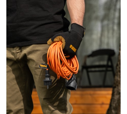 Удлинитель-шнур силовой Garden Series, ПВС, 10м, 1 розетка, 3 x 1 мм, Denzel