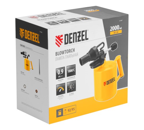Паяльная лампа DENZEL, ВТ-20, 2 л