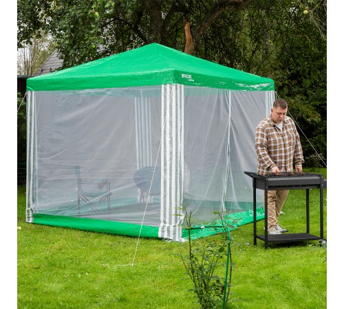 Тент садовый с москитной сеткой, 2.5 х 2.5/2.4, Camping Palisad Тент садовый с москитной сеткой, 2.5 х 2.5/2.4, Camping Palisad