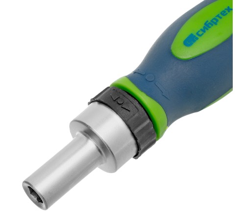 Отвертка ревер. + биты, 41 пред., PH+PZ+SL+H+T, CrV, 2к рукоятка Сибртех