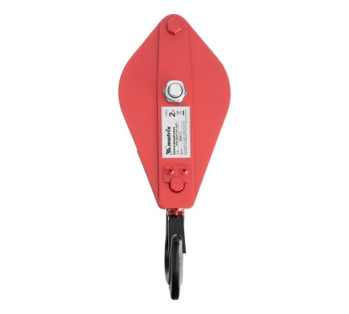 Блок монтажный с крюком, 2 т Matrix