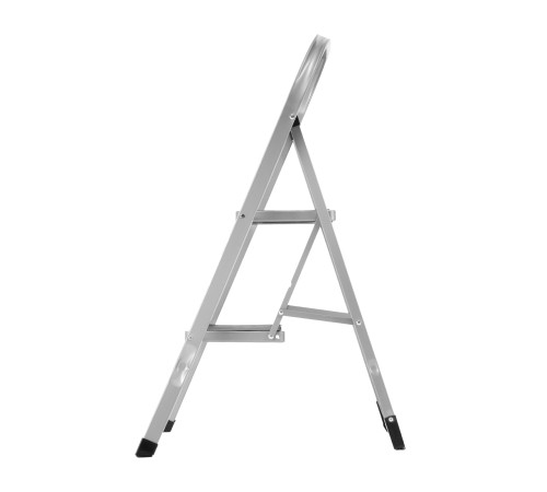 Стремянка стальная, 2 широкие ступени 20х30 см с полимерным покрытием Сибртех