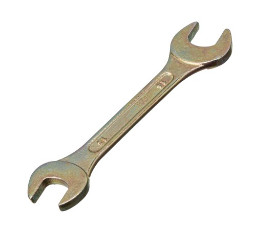 Ключ рожковый, 13 х 14 мм, желтый цинк Сибртех