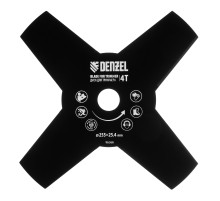 Диск для триммера , 255 х 25,4  4 лезвия Denzel