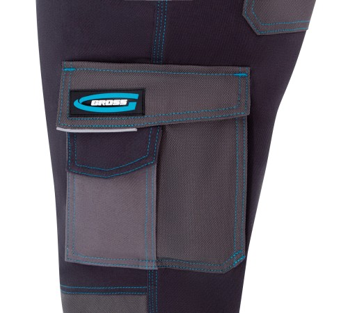 Полукомбинезон, 97% хлопок, 3% спандекс, XXXL Gross