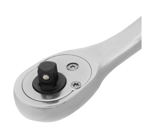 Ключ-трещотка 1/4", CrV, 90 зубьев, усиленный, хром Gross Ключ-трещотка 1/4", CrV, 90 зубьев, усиленный, хром Gross