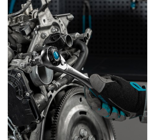 Набор торцевых головок, трещотка 120 зубьев, 36 предметов, 1/2