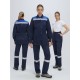 Костюм женский Весна-1 СОП CH (тк.Смесовая,210) брюки, т.синий/васильковый