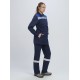 Костюм женский Весна-1 СОП CH (тк.Смесовая,210) брюки, т.синий/васильковый