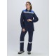 Костюм женский Весна-1 СОП CH (тк.Смесовая,210) брюки, т.синий/васильковый