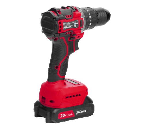 Дрель-шуруповерт аккумуляторная ударная бесщет. CIDS-BL-20, Li-Ion, 20 В// MTX