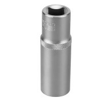 Головка торцевая удлиненная, 19 мм, шестигранная, CrV, под квадрат 1/2 Stels