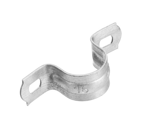 Скоба металлическая двухлапковая, 16 мм, 100 шт Сибртех
