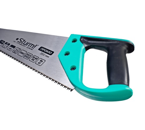Ножовка по дереву, 350мм, 7TPI, 2D зуб, Sturm!