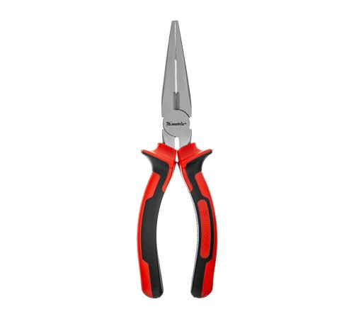 Длинногубцы прямые Nickel, 180 мм, никелированные, двухкомпонентные рукоятки Matrix