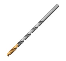 Сверло спиральное по металлу 8 х 165 мм, Р6М5, Golden Tip, удлиненное Denzel