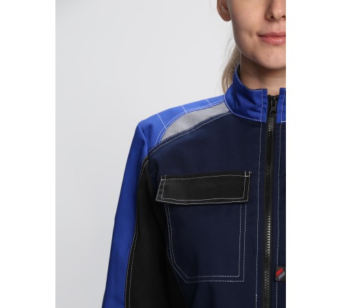 Костюм женский Формула-1 IMP (тк.Смесовая,240) брюки, т.синий/васильковый/черный