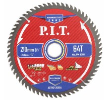 Диск пильный по дереву P.I.T. ACTW12-210T64