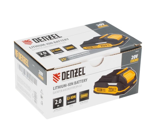 Батарея аккумуляторная BH-20-2.0, Li-Ion, 20 В, 2,0 Ач// Denzel