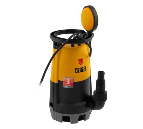 Дренажный насос для чистой и грязной воды DP-600S, 600 Вт, напор 7 м, 13000 л/ч Denzel