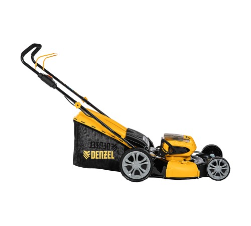 Газонокосилка аккумуляторная бесщеточная RLM450-36, Li-ion, 36 В, 4 Ач, 450 мм, травосборник 40 л Denzel