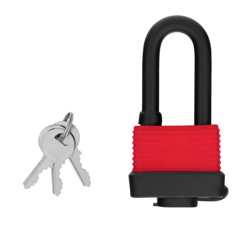 Замок навесной всепогодный, 50 мм, удлиненная дужка Matrix