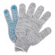 Перчатки трикотажные, х/б, 200 пар, ПВХ точка, 4 нити, 10 класс Сибртех