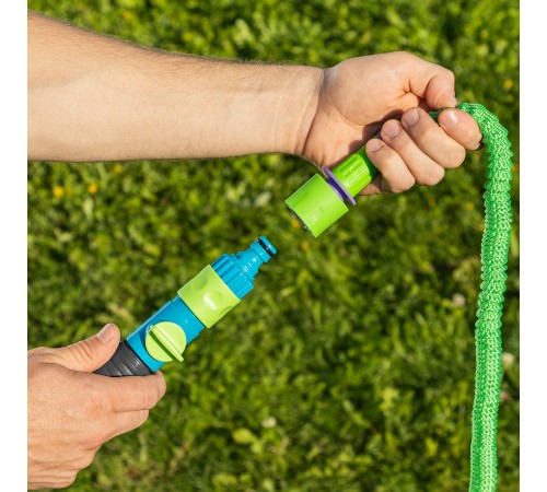 Набор поливочный, шланг 10-30 м, пистолет 7 реж., с быстросъемным соединителем Palisad Набор поливочный, шланг 10-30 м, пистолет 7 реж., с быстросъемным соединителем Palisad