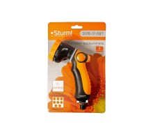 Пистолет для полива 8 режимов, управление большим пальцем, пластиковый корпус Sturm!