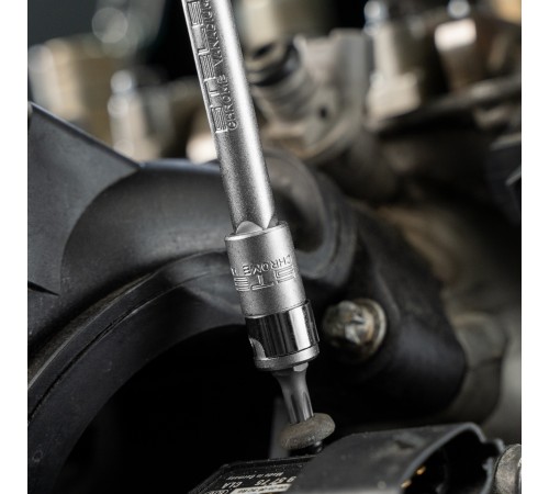 Набор инструментов, 1/2", 1/4", CrV, 12 гранные головки, пластиковый кейс, 76 предметов Stels