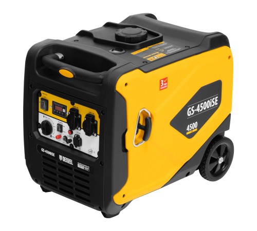 Генератор инверторный GS-4500iSE, 4,5 кВт, 230 В, закрытый корпус, электростартер DENZEL