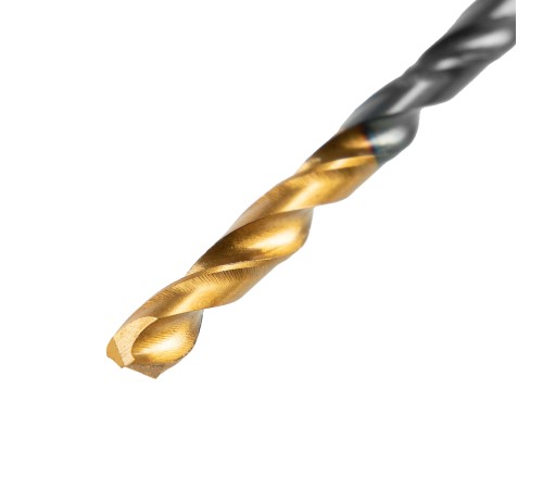 Сверло по металлу, 3 мм, HSS-Tin, Golden Tip, 10 шт. Denzel Сверло по металлу, 3 мм, HSS-Tin, Golden Tip, 10 шт. Denzel